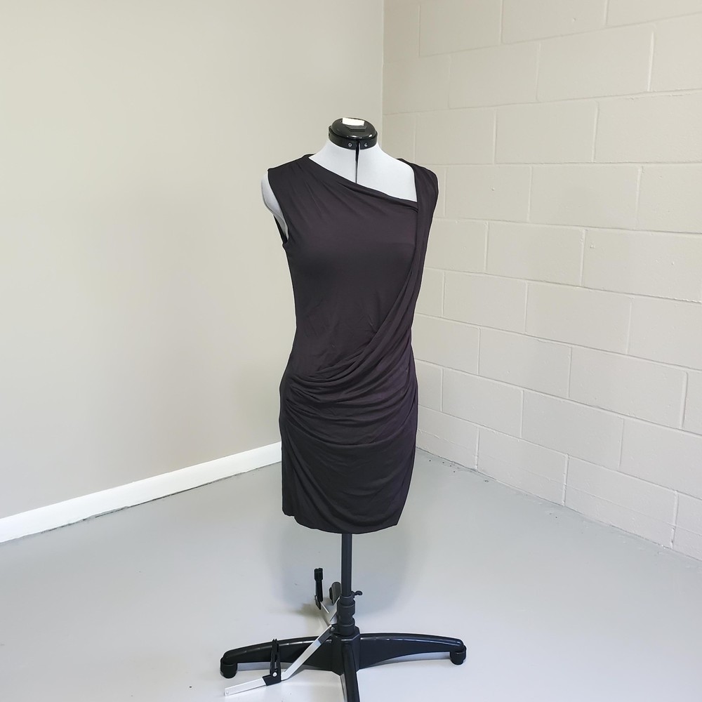 NWT BCBGMaxazria womens size S Ainsley black dress bodycon, lined stretchy soft